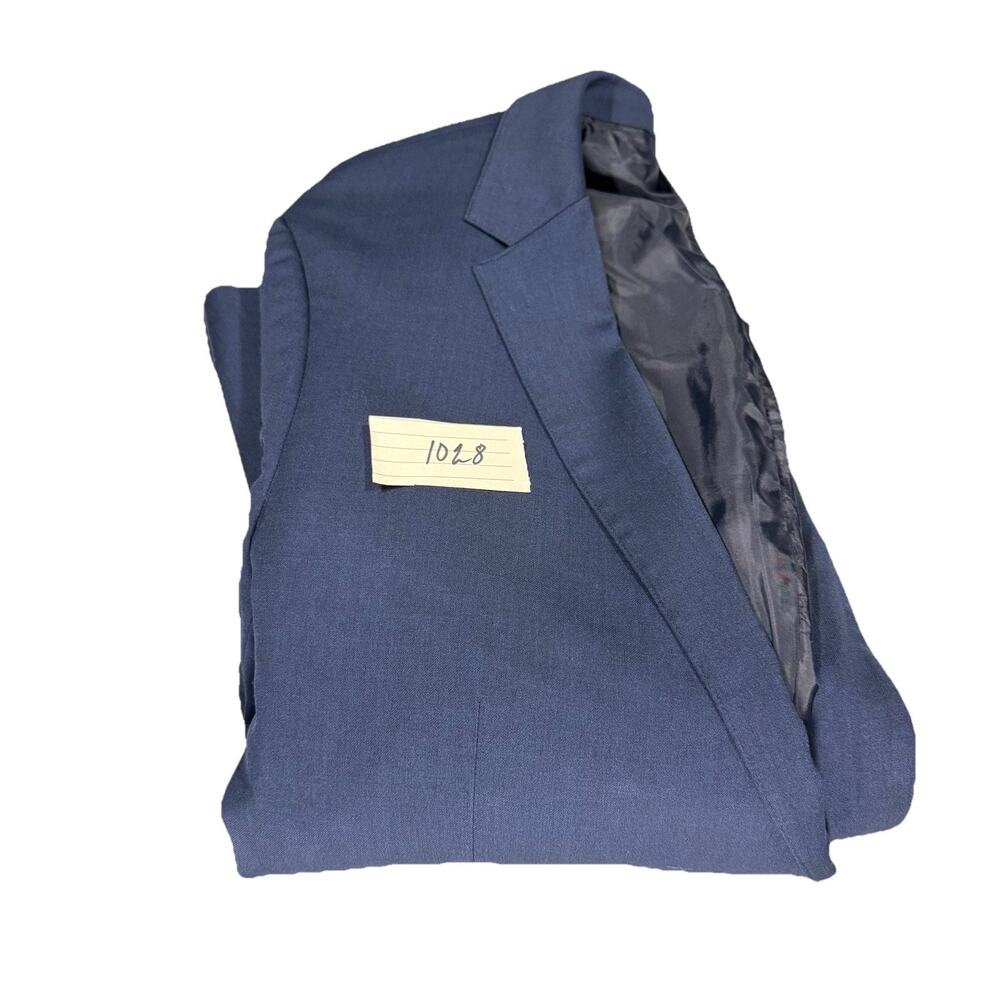 Bonobos Slim Fit Navy Wool Stretch Blazer Sport Coat 2 Button Jacket 42R Men's - Picture 10 of 10